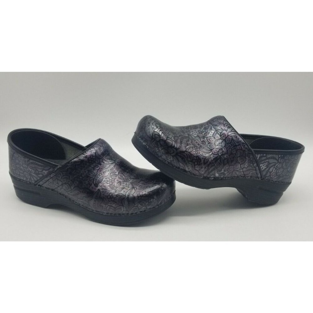 Dansko Henna Floral Nursing Clogs Women's Size 41 (US Size 10.5)